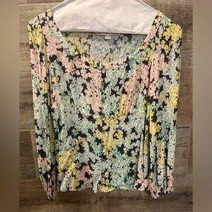 Ann Taylor LOFT Flower Print Blouse